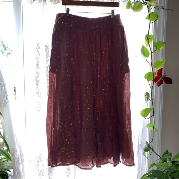 NEW: Anthropologie Shimmer Maxi Skirt - Picture 4 of 4